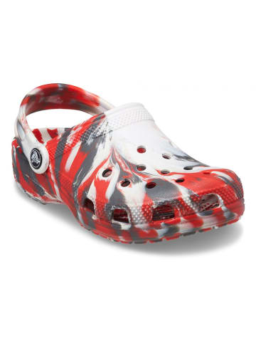 Crocs Crocs "Classic Marbled" in Weiß/ Rot/ Schwarz