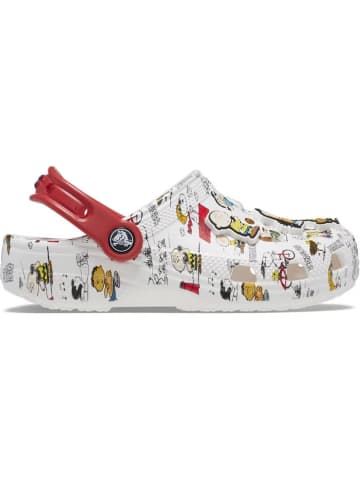 Crocs Chodaki "Peanuts" w kolorze białym ze wzorem