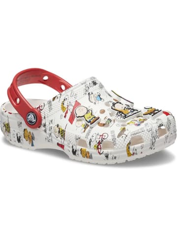 Crocs Chodaki "Peanuts" w kolorze białym ze wzorem