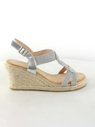 Bellucci Sleehaksandalen zilverkleurig