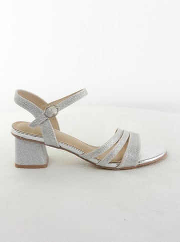 Belucci Haksandalen zilverkleurig