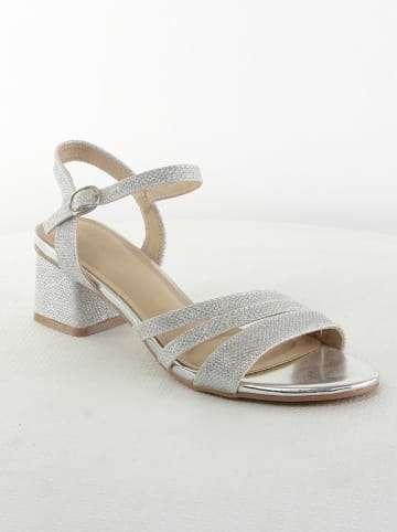 Belucci Haksandalen zilverkleurig
