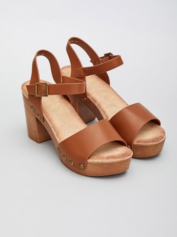 Bellucci Haksandalen lichtbruin