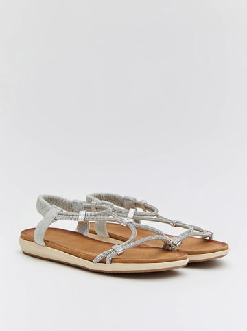 Belucci Sandalen zilverkleurig