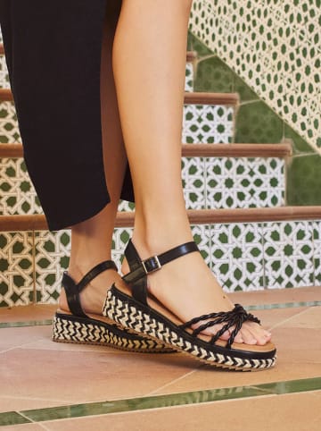 Belucci Sleehaksandalen zwart
