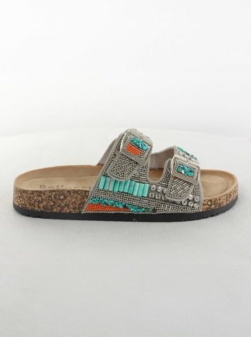 Belucci Slippers zilverkleurig