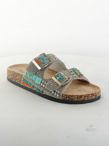 Belucci Slippers zilverkleurig