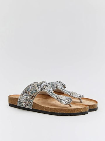 Bellucci Teenslippers zilverkleurig