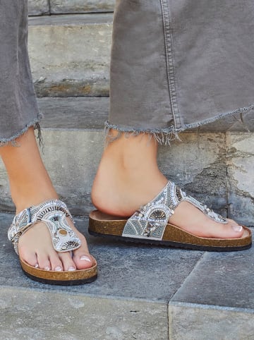 Bellucci Teenslippers zilverkleurig