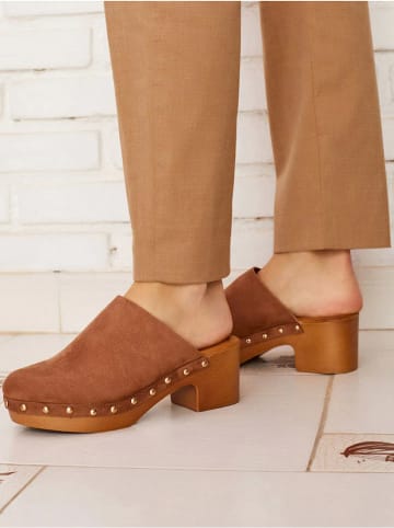 Bellucci Clogs lichtbruin