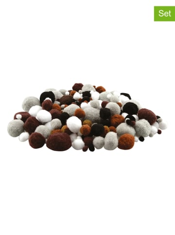 BLS 300er-Set: Pompons "Erdtöne" in Bunt