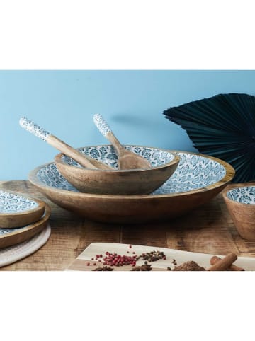 every ware Saladebestek lichtbruin/lichtblauw - (L)22,5 cm