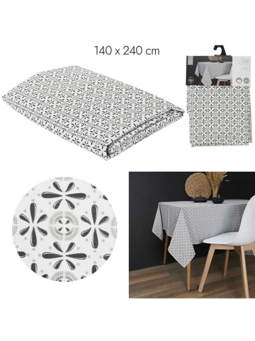 every ware Tafellaken wit/grijs - (L)240 x (B)140 cm