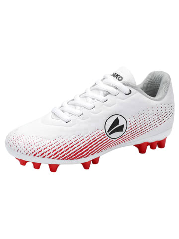 Jako Natur- und Kunstrasen-Fußballschuhe "Skill" in Weiß/ Rot