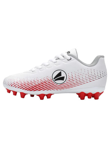 Jako Natur- und Kunstrasen-Fußballschuhe "Skill" in Weiß/ Rot