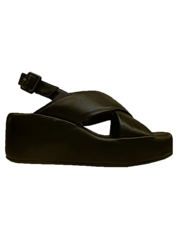 Högl Leren sleehaksandalen zwart
