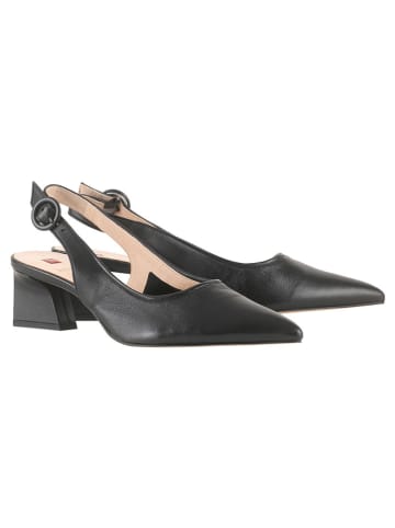 Högl Leder-Slingpumps "Bridget" in Schwarz