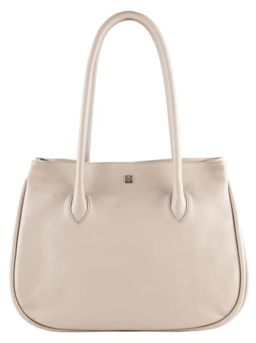 Högl Leder-Schultertasche "Stella" in Beige - (B)42 x (H)30 x (T)17 cm