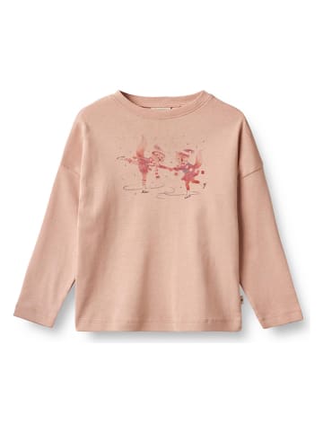 Wheat Longsleeve "Skating Friends" in Rosa