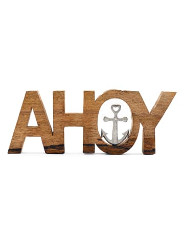 SiL Interiors Dekofigur"Ahoy" in Hellbraun - (B)28,5 x (H)11 cm