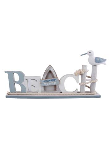 SiL Interiors Decoratief object "Beach" grijs - (B)36 x (H)18 x (D)5 cm