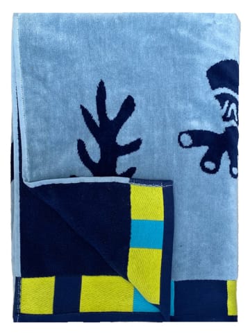 Le Comptoir de la Plage Strandlaken "Wakama - Pogona" blauw - (L)175 x (B)95 cm