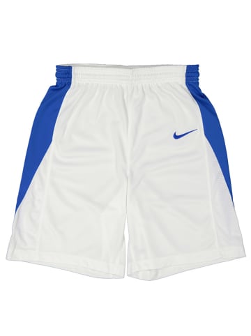 Nike Trainingsshorts  in Weiß/ Blau