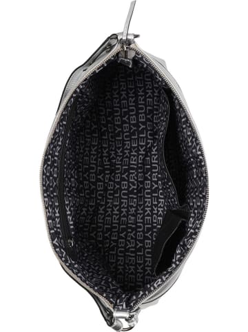 Burkely Leder-Schultertasche in Silber - (B)32 x (H)32 x (T)12 cm