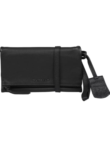 Burkely Leder-Handytasche in Schwarz - (B)20 x (H)12 x (T)3 cm