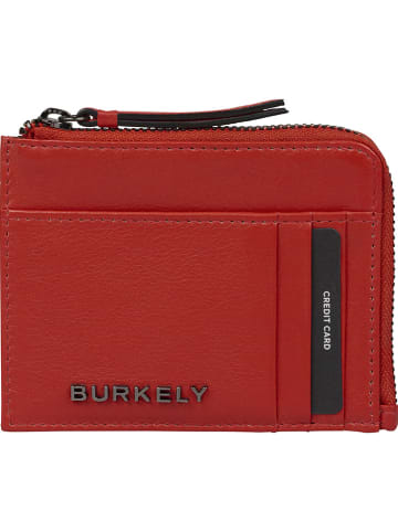 Burkely Skórzane etui w kolorze czerwonym na karty - 12 x 9 x 1 cm