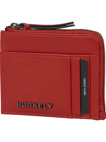 Burkely Skórzane etui w kolorze czerwonym na karty - 12 x 9 x 1 cm