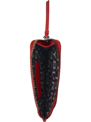 Burkely Skórzane etui w kolorze czerwonym na karty - 12 x 9 x 1 cm