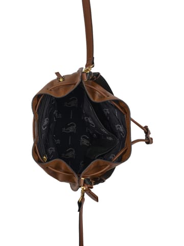 Burkely Leder-Schultertasche in Hellbraun - (B)33 x (H)34 x (T)18 cm