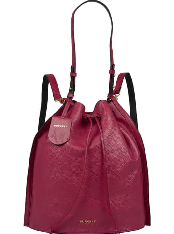 Burkely Leder-Schultertasche in Beere - (B)33 x (H)34 x (T)18 cm