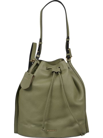Burkely Leder-Schultertasche in Khaki - (B)33 x (H)34 x (T)18 cm