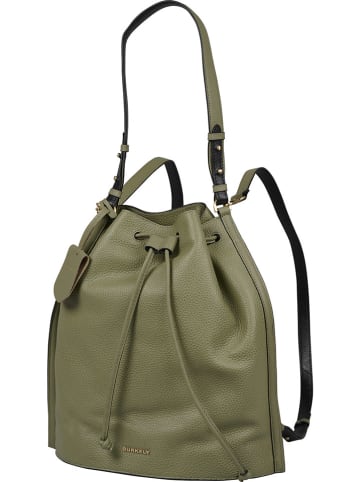 Burkely Leder-Schultertasche in Khaki - (B)33 x (H)34 x (T)18 cm