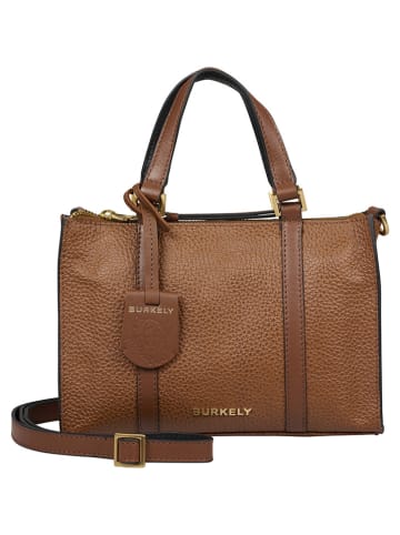 Burkely Leder-Henkeltasche in Hellbraun - (B)23 x (H)15 x (T)6 cm