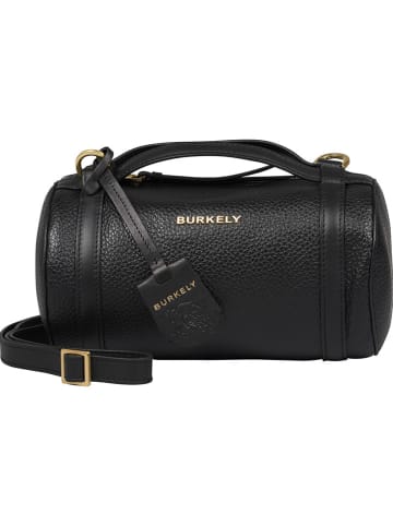 Burkely Leder-Umhängetasche in Schwarz - (B)22 x (H)12 x (T)12 cm