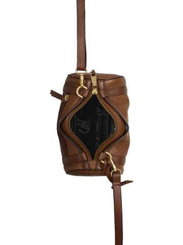 Burkely Leder-Umhängetasche in Hellbraun - (B)22 x (H)12 x (T)12 cm