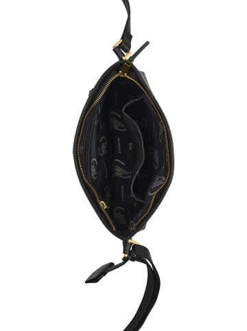 Burkely Leder-Umhängetasche in Schwarz - (B)33 x (H)29 x (T)6 cm