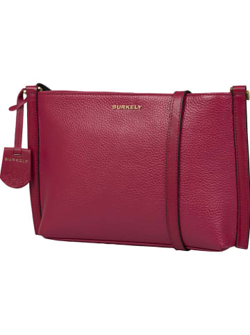 Burkely Leder-Umhängetasche in Beere - (B)33 x (H)29 x (T)6 cm