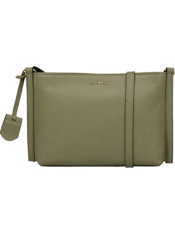 Burkely Skórzana torebka w kolorze khaki - 33 x 29 x 6 cm