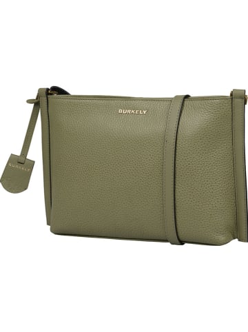 Burkely Leder-Umhängetasche in Khaki - (B)33 x (H)29 x (T)6 cm