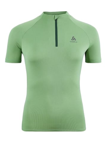 Odlo Koszulka "Essentials Trail" w kolorze zielonym do biegania