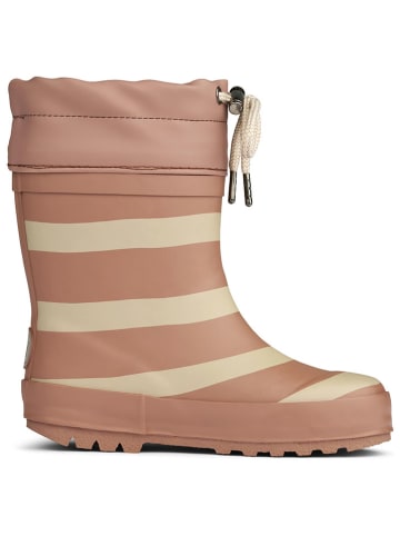 Wheat Gummistiefel in Rosa/ Beige