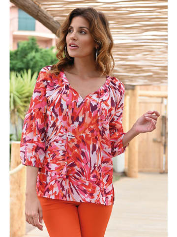 Bleu d'Azur Blouse "Tonga" roze/rood