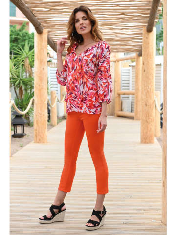 Bleu d'Azur Bluse "Tonga" in Pink/ Rot