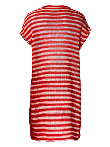 fimfi Kleid in Rot/ Weiß