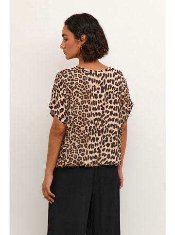 Kaffe Shirt in Camel/ Schwarz