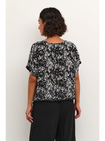 Kaffe Shirt in Schwarz/ Weiß